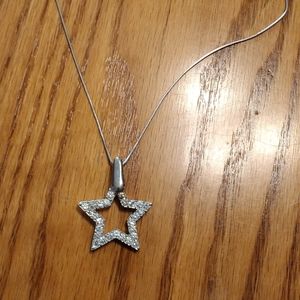 Sterling and cubic zirconia necklace